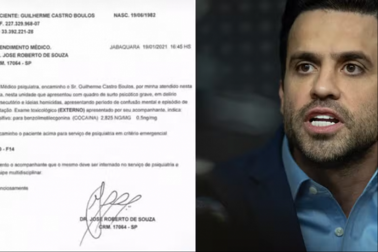 Laudo falso publicado por Pablo Marçal associava Guilherme Boulos ao uso de cocaína