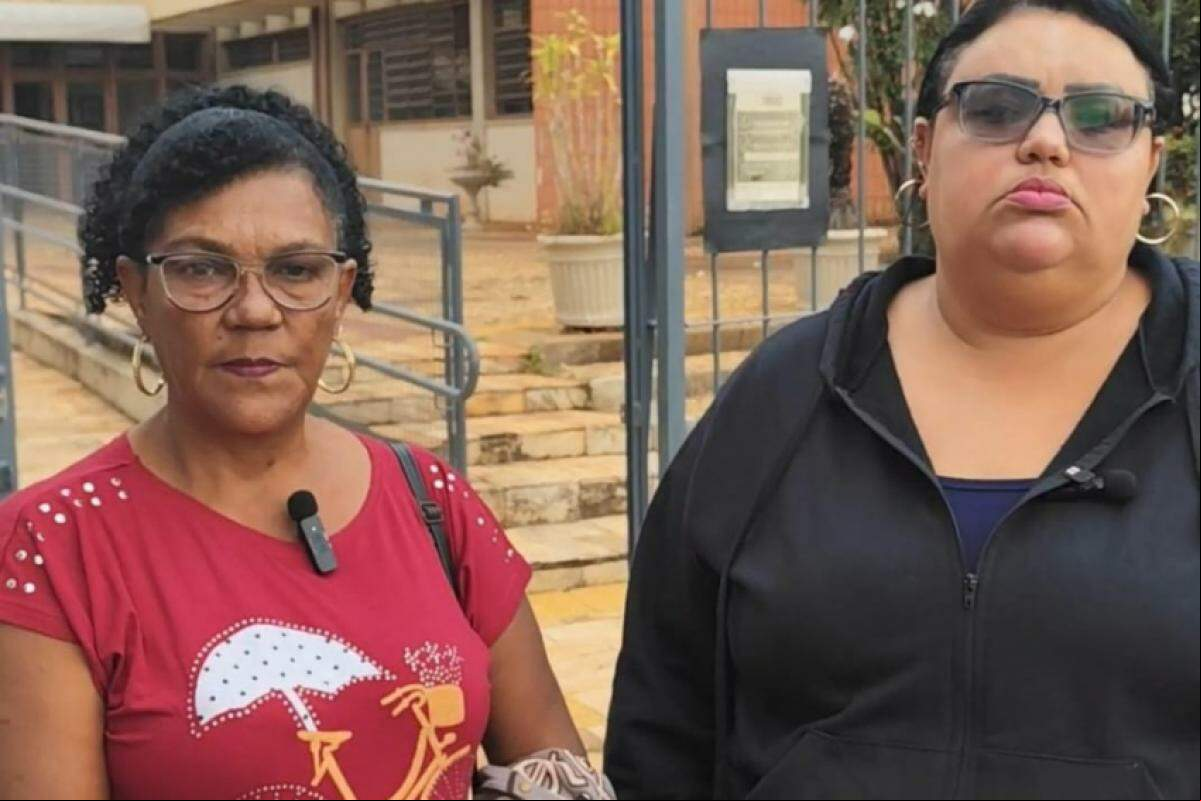 A mãe da vítima, Silvânia Eleutério, de 58 anos, e a irmã, Laís Eleutério dos Santos, de 36 anos