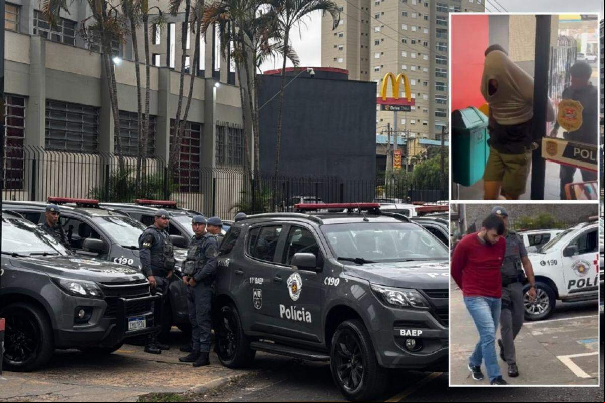 Movimentação em frente à J (Central de Polícia Judiciária) na manhã desta terça-feira, 3